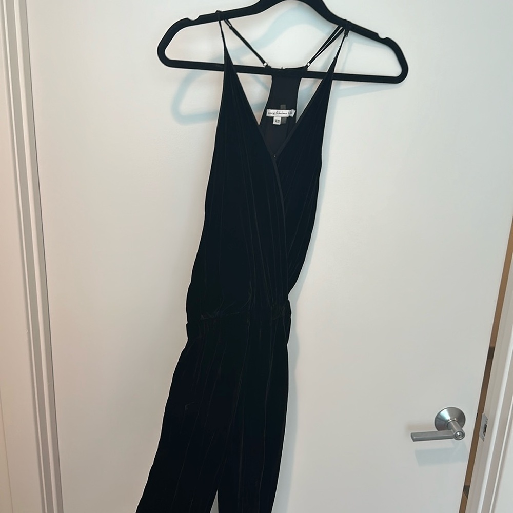 Black Velvet Jumpsuit